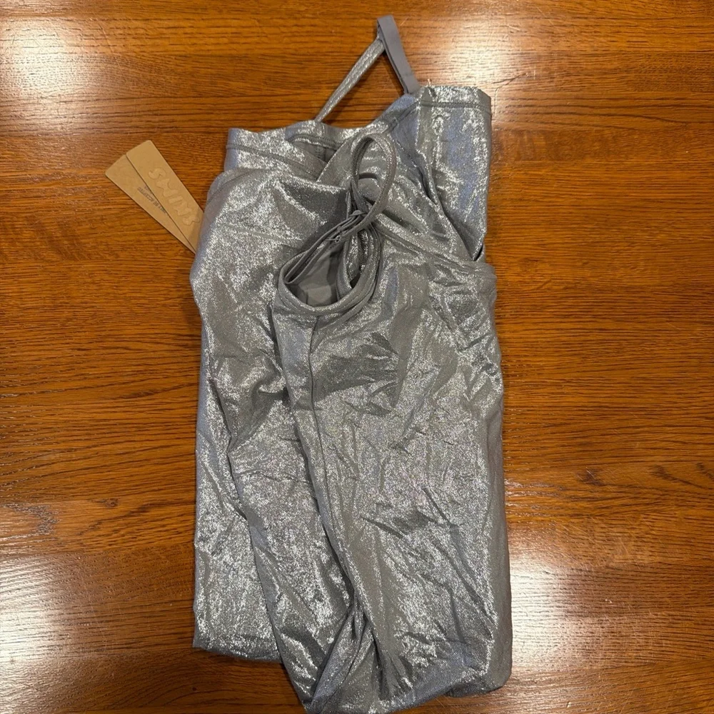 SKIMS Silver Mini Dress - Picture 3 of 3